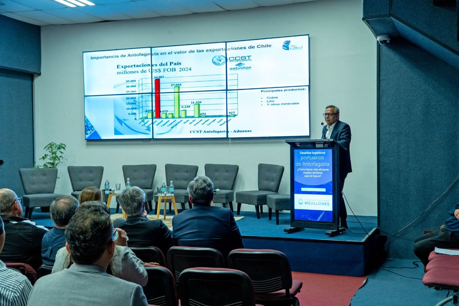 Puerto Antofagasta participó con éxito en seminario sobre desafíos portuarios en la región